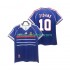 Camisola França ZIDANE 10 Retro Homem Equipamento Primeiro 1998 Manga Curta